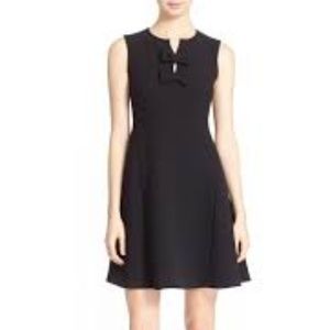 kite bow' crepe fit & flare dress KATE SPADE NEW Y
